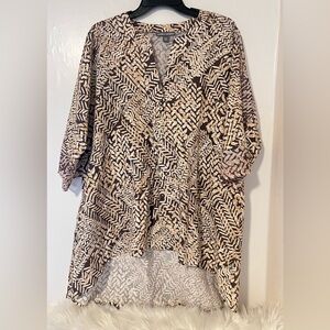 Jessica London size 16w high-low tunic top